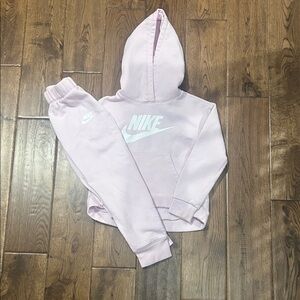 Nike Light Pink Hoodie and Joggers Set